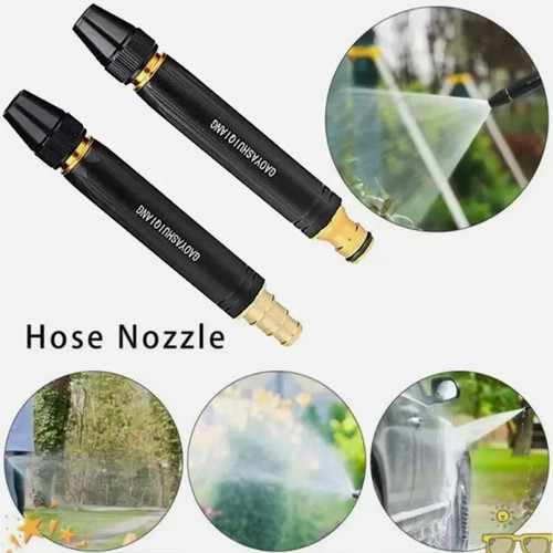 Heavy duty garden - hose, nozzle