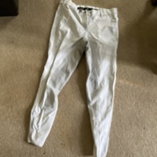 Pikeur Lucinda Full Seat Breeches Size 42 UK 14 White