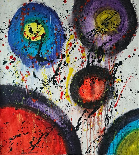 Sam francis signed - sam, american