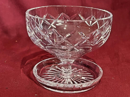 Vintage cut glass - cut, crystal