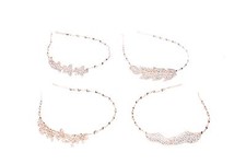 Rose gold spiral - rose, diamante
