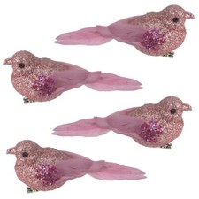 4 Pack 9cm Clip on Glitter