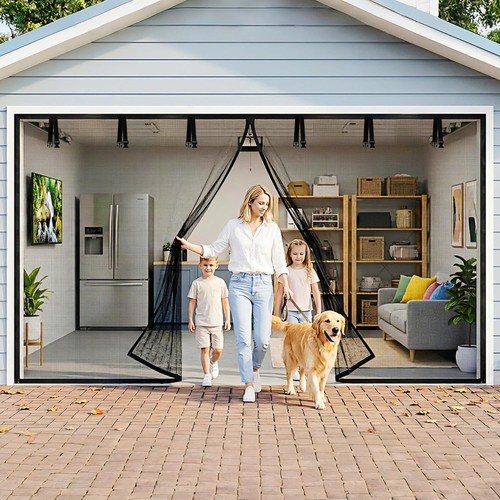 Sliding garage door screen - garage, 2