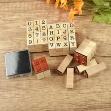 40PCS / Set Wood Rubber Stamps
