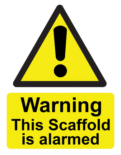 Warning this scaffold - warning,