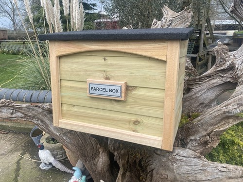 Handmade wooden parcel - wooden,