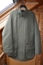 Green Country Style Jacket, Size XXL, Wool Mix, Quilted, Hunting