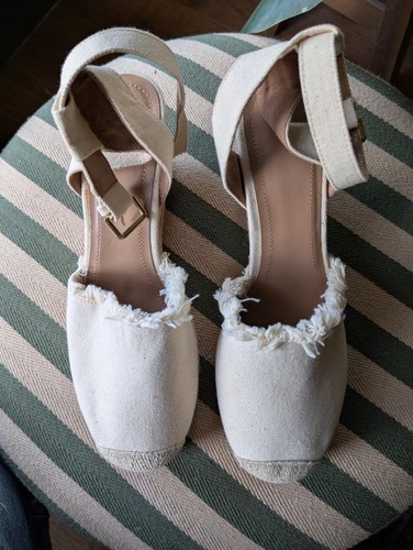 Canvas espadrille wedges - espadrille,