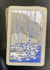 Vintage 1930s Creek Tree Linen