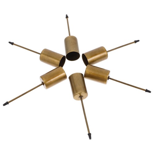 Reusable golden metal candle - metal,