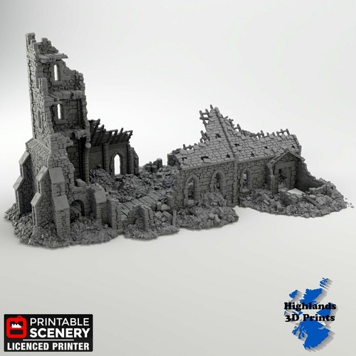 Ruined norman church scatter - norman,