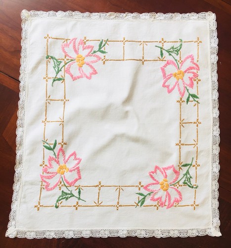 Hand embroidered cross stitch - hand,