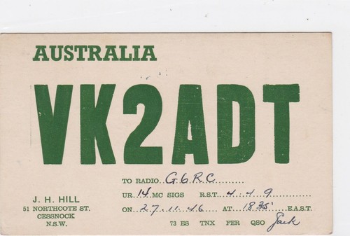 Vintage qsl radio - vintage,