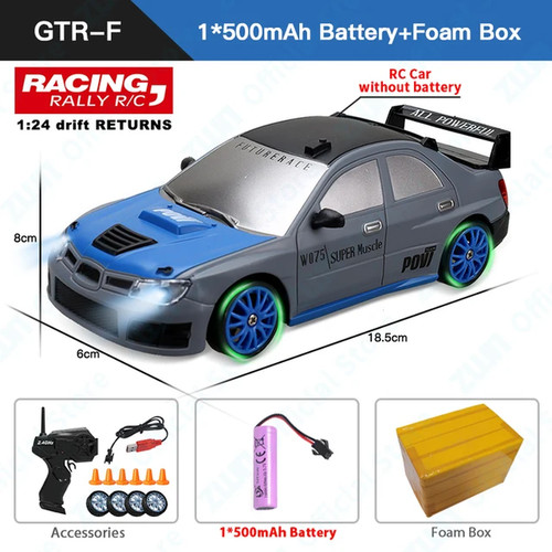 Car with led - rc,