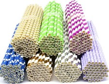 Paper fancy drinking - fancy, straws