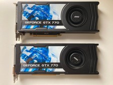 2 x MSi GeForce GTX 770 (Dual GPU SLI) 2GB OC Graphics Video Gaming Cards *LOOK*