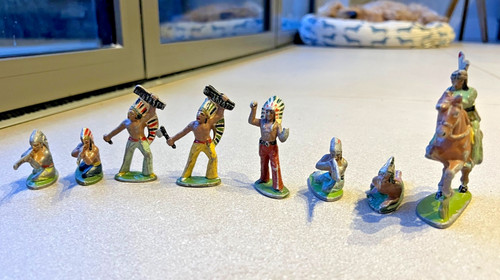 Vintage cowboy and indian - vintage,