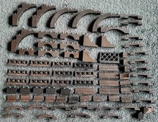 LEGO Fence Arches Barrier Bundle Railing Panels Lattice Black Mixed Parts Pieces