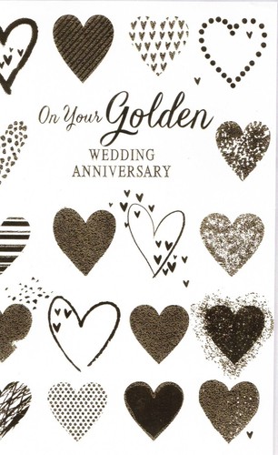 Golden 50th wedding - golden,