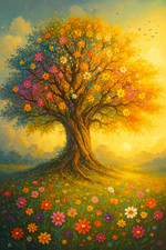 Magical Tree Of Life Colourful