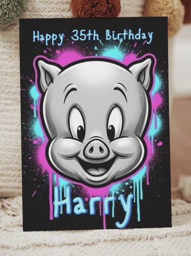 Porky pig personalised - porky,