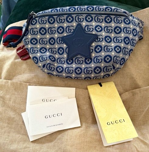 Gucci canvas leather belt - canvas,