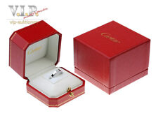 CARTIER TANK SOLITAIRE RING 0.25ct. DIAMOND 18K WHITE GOLD SOLITAIRE DIAMOND BAGUE