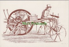 Farming Postcard - Victorian Farming, Suffolk Corn Drill, Agriculture  RR20260
