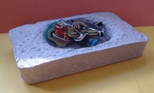 Handmade Pink Concrete Key