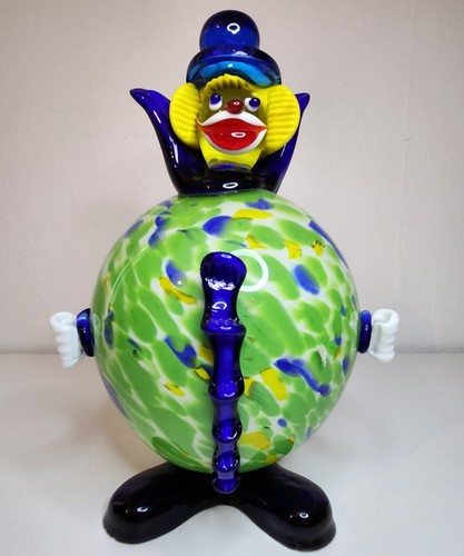 Large murano glass clown - murano,