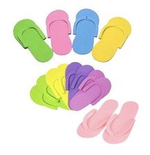 120X Pairs Disposable Flip Flops Foam Pedicure, Tanning Spa Slippers. UK SELLER