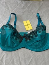 Shapely Figures Bra Teal Black