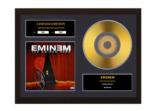 Eminem signed gold - eminem, disc