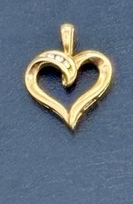 Gold & Diamond Heart Shaped