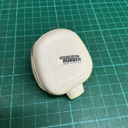 Vintage white duraplug - vintage, rubber