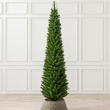 Slim christmas tree 5ft 6ft - christmas,
