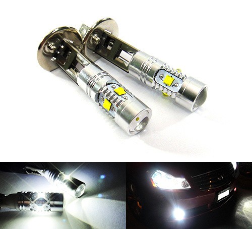 White 448 bulb 25w led - h1,