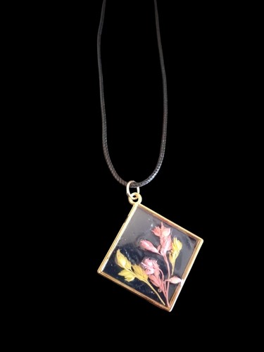 Handmade resin necklace - handmade,
