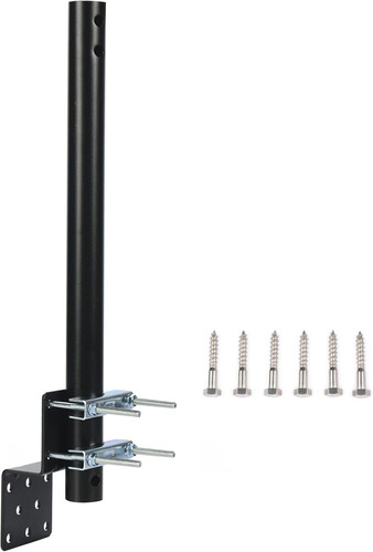 Pole mount with bracket - bracket, &
