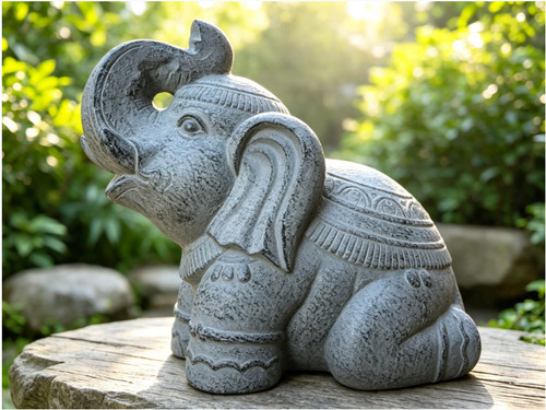 35cm large ceramic elephant - 35cm,