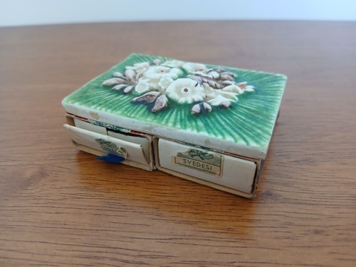 Vintage ceramic tile - ceramic, double