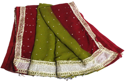 Indian vintage dress green - indian,
