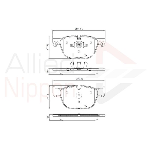 Brake pads set for bmw - x5, e70