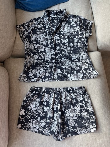 Satin pyjama set shirt - , and