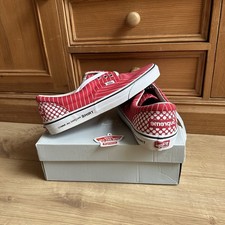 Supreme Vans Era Comme Des Garcons (CDG) Harold Hunter Pinstripe Red- US 10/UK 9