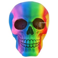 Rainbow Skull Gothic Ornament