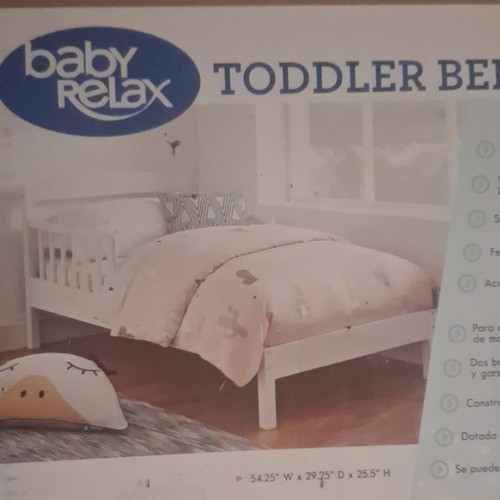 Toddler bed frame white - toddler,