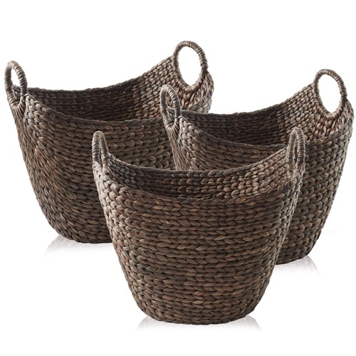 Open box 3pc hyacinth boat - open,
