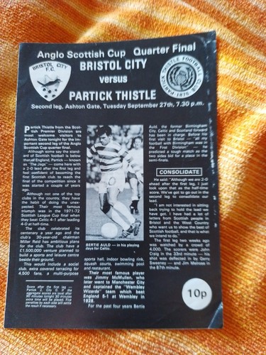 Bristol city partick thistle - bristol,