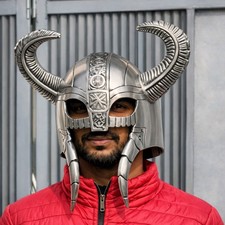 Handmade Horned Viking Helmet